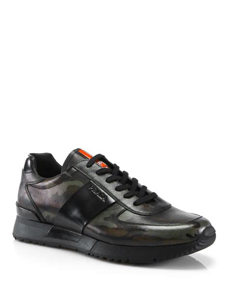 camo print prada sneakers|Prada sneakers no closet.